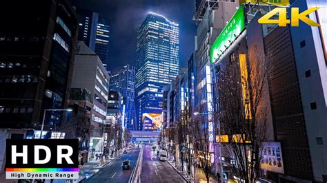 Tokyo Snowy Night Walk Shibuya To Shinjuku Virtual Japan