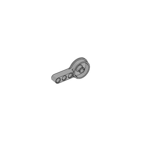 LEGO Medium Stone Gray Technic Beam 3 With Female Click Rotation Joint