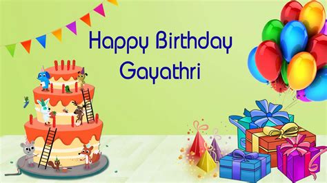 Happy Birthday Gayathri Image Wishes General Video Animation Youtube