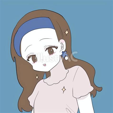 ヘアバンドをした女性イラスト No 23469977｜無料イラスト・フリー素材なら「イラストac」