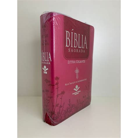 Bíblia Ntlh Letra Gigante Luxo Índice Pink Nobre Sbb Shopee Brasil