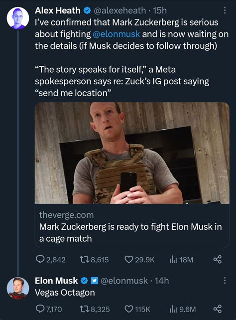 Elon 🤜 🤛 Mark : r/internettoday