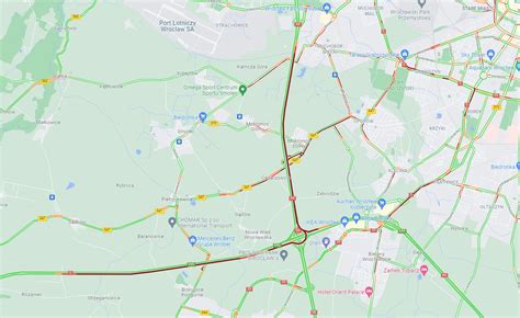 Wrocław karambol i korki na AOW Koło lotniska zderzyło się 8 pojazdów