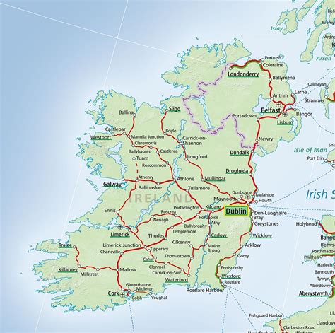 Rail In Ireland Map - Amanda Marigold