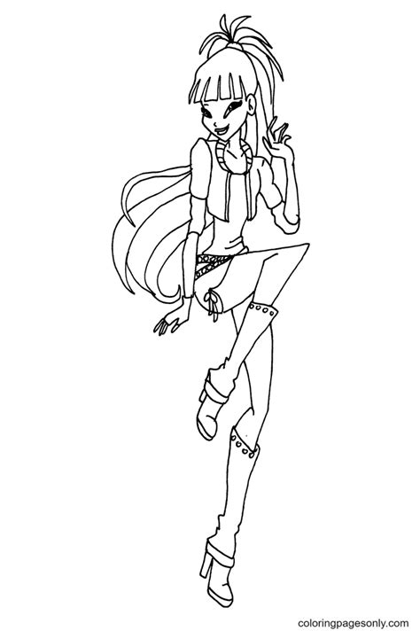 Winx Club Musa Coloring Pages Coloringpagesonly