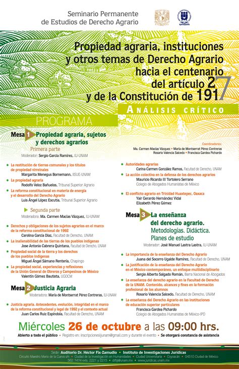 Seminario Permanente De Estudios De Derecho Agrario Propiedad Agraria