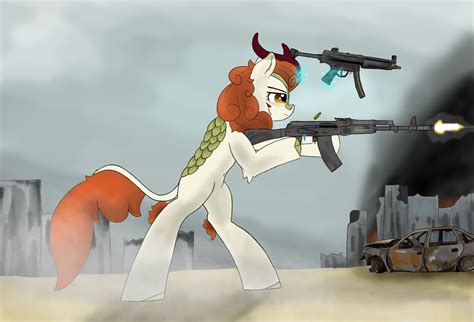 Safe Artist Derpy Fan Autumn Blaze Kirin G Ak Ak