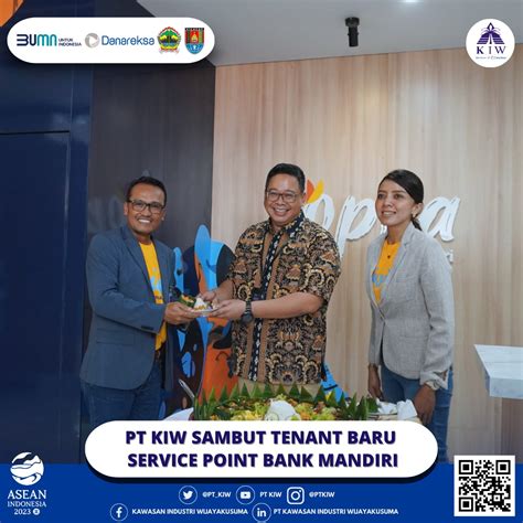 Pt Kiw Sambut Tenant Baru Peresmian Service Point Bank Mandiri