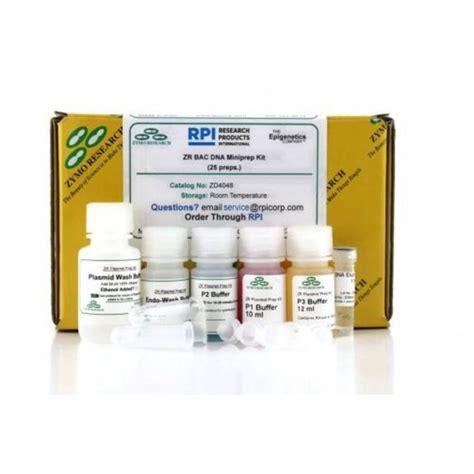 Zymo Research ZR BAC DNA Miniprep Kit 25 Preps ZD4048 Zoro