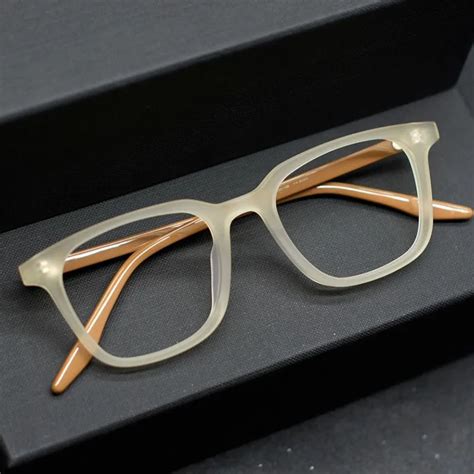 YOOSKE Square Anti Blue Light Glasses Frame Men Women Brand Designer