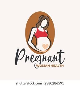 Pregnancy Logo Design Vector Template Pregnant Stock Vector Royalty