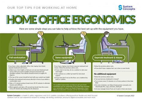 Our Top Tips For Working At Home Home Office Ergonomics System