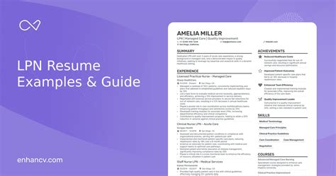 5 Lpn Resume Examples And Guide For 2024