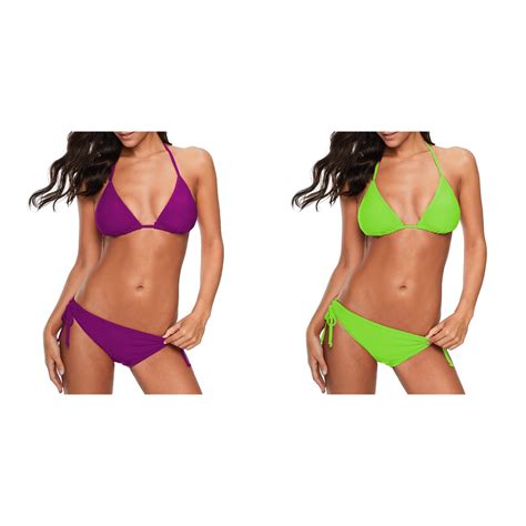 Pack New Women Bandeau Bandage Bikini Cow Bikini Set Push Up Brazilian Bikini Hair