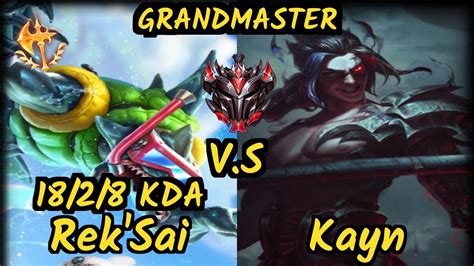 One Lan Rek Sai Vs Kayn Kda Jungle Gameplay Br Ranked