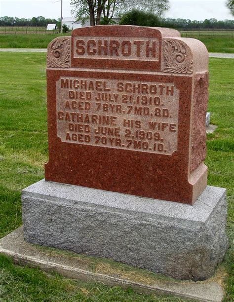 Georg Michael Schroth Find A Grave Memorial