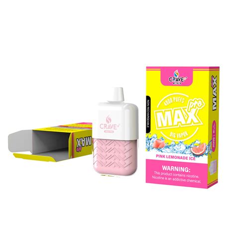 Crave Max Pro Pink Lemonade Ice Crave Disposable