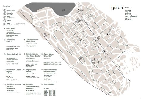 Ecco la Guida aggiornata dei servizi di prima accoglienza della città