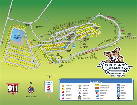 Explore Our Park Map Great Escapes Rv Resorts Branson Mo