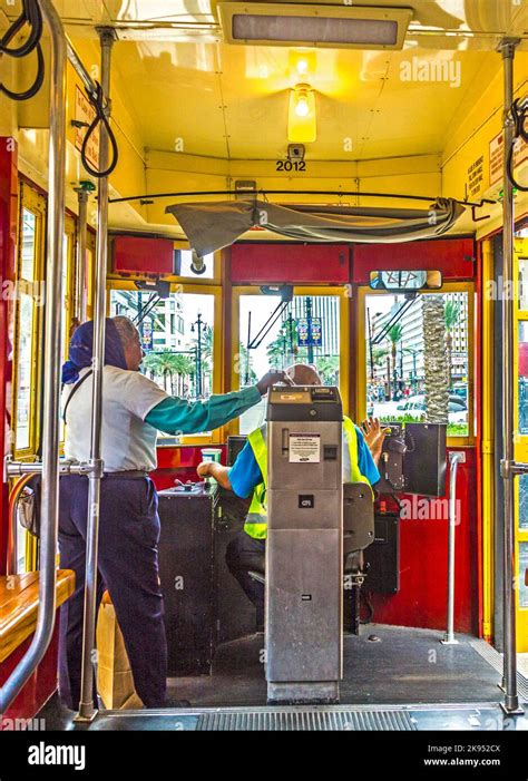 NEW ORLEANS JULY 15 People Travel With The Famous Old Street Car St