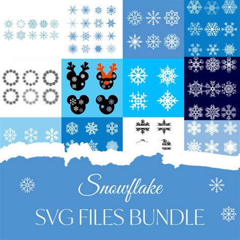 Snowflake Svg Files Bundle Masterbundles