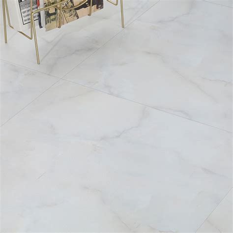 Peel and Stick PVC Flooring Smooth Marble Look Fireproof Vinyl Flooring ...