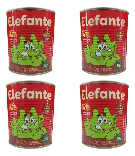 Extrato De Tomate Elefante Lata Kit Unidades De G Frete Gr Tis