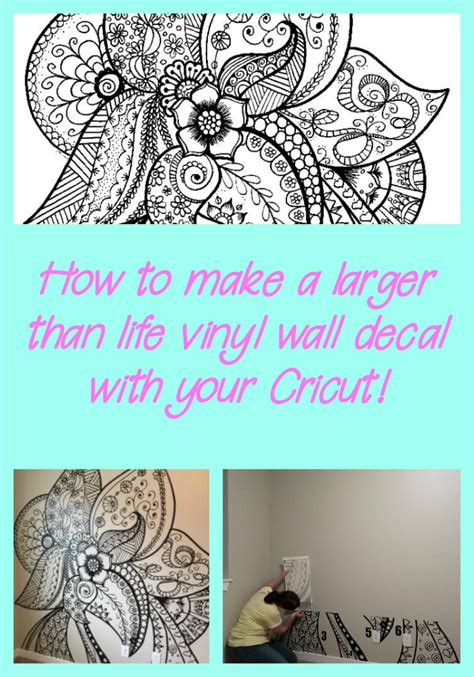 How to create a large vinyl wall decal with your Cricut! - Expressions Vinyl