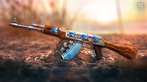 Ak Casehardened Blue Gem Mag 4x Pimp Wallpaper Created By XFabulez