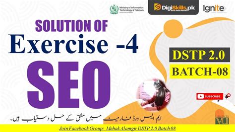 Seo Exercise Batch Dstp Batch Seo Exercise Solution