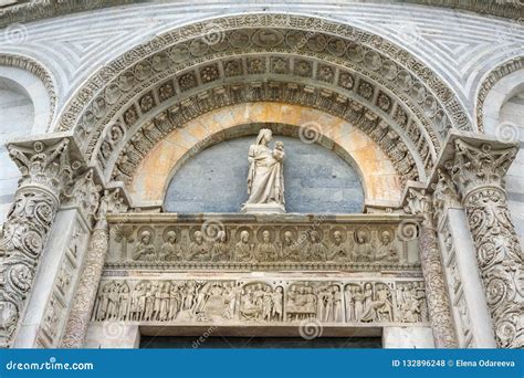 Detail Of Pisa Baptistery Of St John Pisa Italy Stock Photo Image