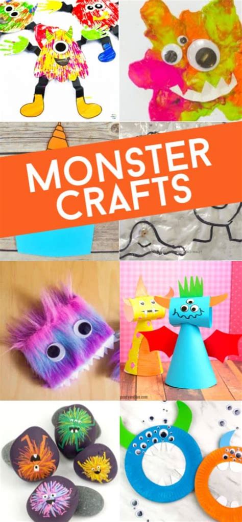19 Easy Monster Crafts For Preschoolers Super Cute And Not Scary
