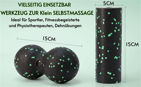 Faszienball Und Faszienroller Set Kleiner Massageball Faszienroller