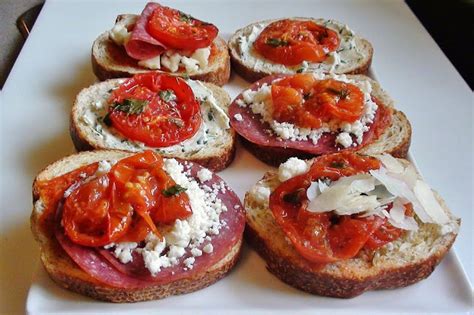 Zsuzsa Is In The Kitchen Crostini With Oven Roasted Tomatoes