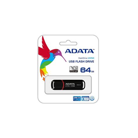 ADATA Pendrive 64GB UV150 USB 3 0 Fekete Kiegészítő