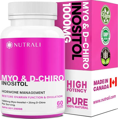 New HIGHEST POTENCY 1000mg Per Serving Myo Inositol D Chiro Inositol 40