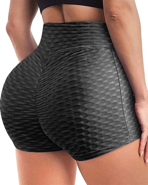 Vaslanda Women Scrunch Butt Lifting Shorts Workout Ruched Booty Yoga