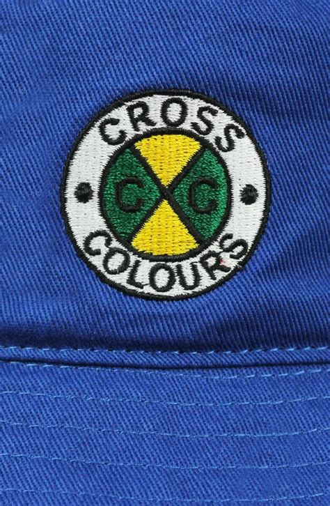 Cross Colours Logo Cercle Seau Chapeau Homme Femmes Unisexe Petit M