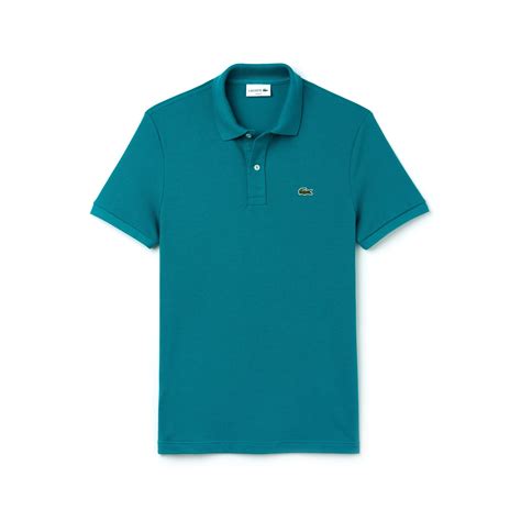 Lacoste Cotton Slim Fit Polo In Petit Piqué In Green For Men Lyst