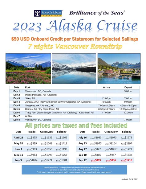 Alaska cruises 2023