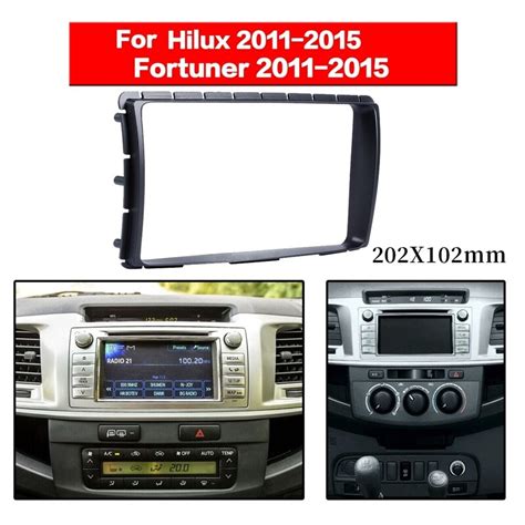 2 Din Dvd Stereo Panel Fascia For Toyota Hilux 14 Grandado