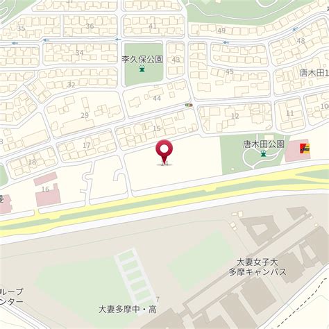 東京都多摩市唐木田1－14 の地図 Mapfan