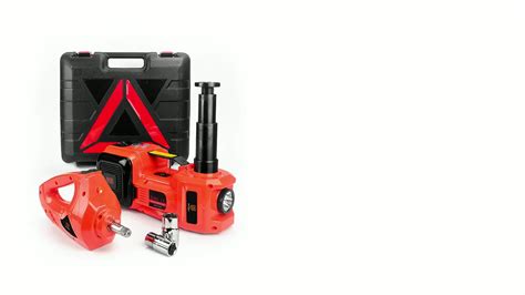 Vcan 12v Portable Electric Hydraulic Car Jack Electric 5t 3 In 1 Led