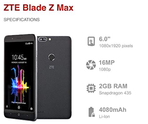 New ZTE Blade Z Mac Z982 Android Phone Wholesale Black