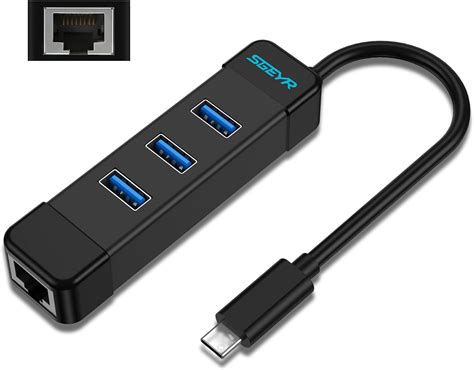 Sgeyr Hub Usb C Ethernet Thunderbolt Adaptateur Usb Type C Vers Rj45