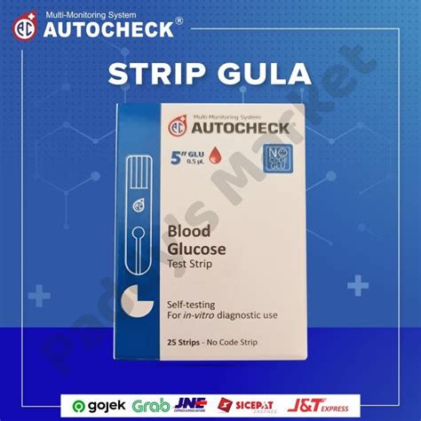 Jual New Strip Autocheck Glucose Gula Darah Isi Strip Shopee