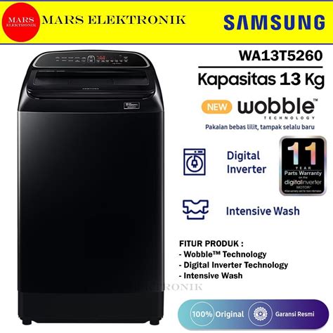 Jual Mesin Cuci Samsung Wa T Kg Inverter Wooble Technology