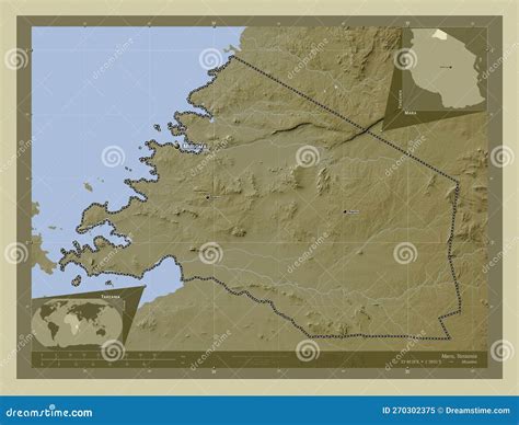 Mara Tanzania Wiki Labelled Points Of Cities Stock Illustration