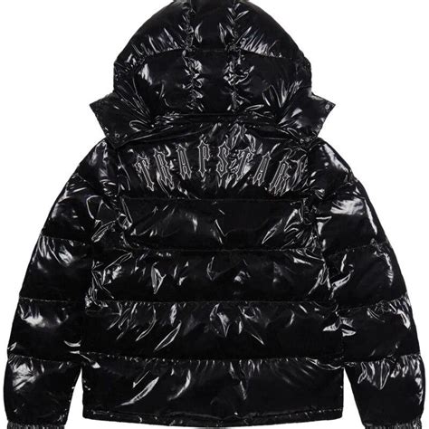 Buy Trapstar London Down Jacket Parka Men Luxury Brand Shiny Black