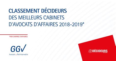 Classement Décideurs 150 meilleurs cabinets davocats daffaires